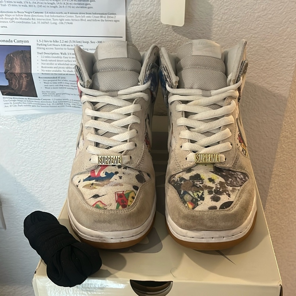 Nike SB Dunk High Rammellzee X Supreme 2023